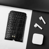 Personalizowane skórzane etui na IPhone 11 Solier SA58 czarny wąż