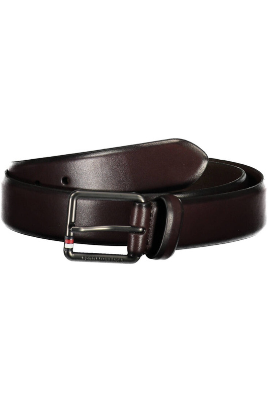 SKÓRZANY PASEK TOMMY HILFIGER MĘSKI BRĄZOWY