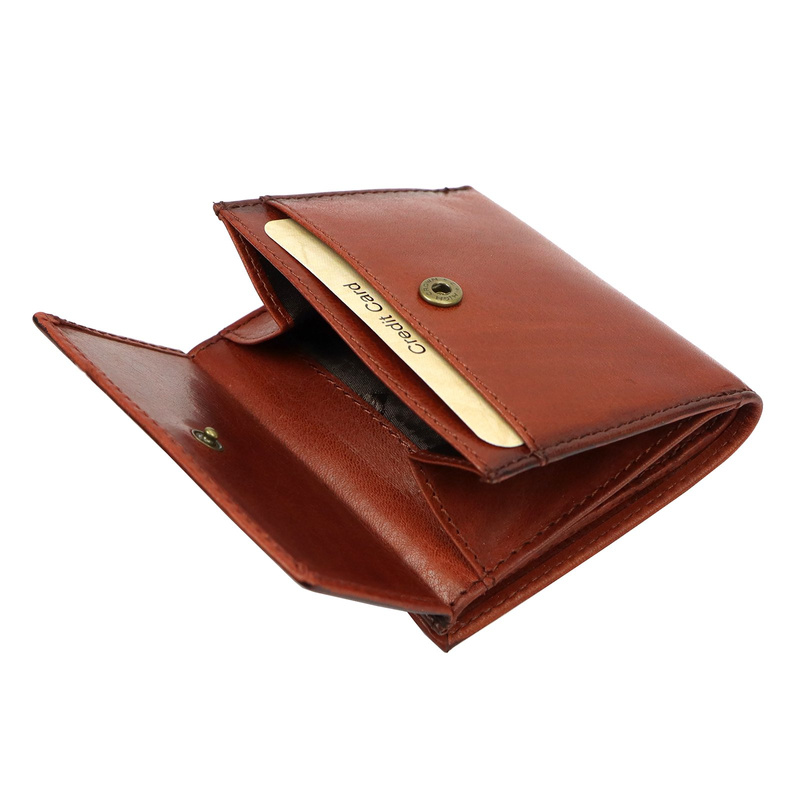 EL FORREST damska portmonetka skóra naturalna mały portfel system RFID