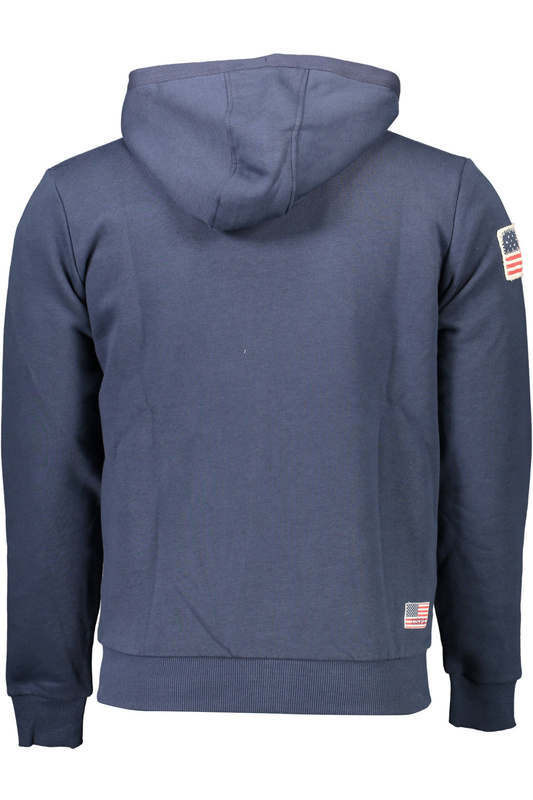 US POLO ASSN. MĘSKA NIEBIESKA BLUZA Z ROZPINANYM NA ZAMEK