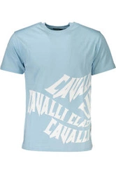 CAVALLI CLASS T-SHIRT MĘSKI Z KRÓTKIM RĘKAWEM JASNONIEBIESKI
