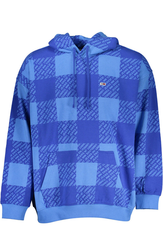 NIEBIESKA BLUZA MĘSKA TOMMY HILFIGER BEZ ZAMKA