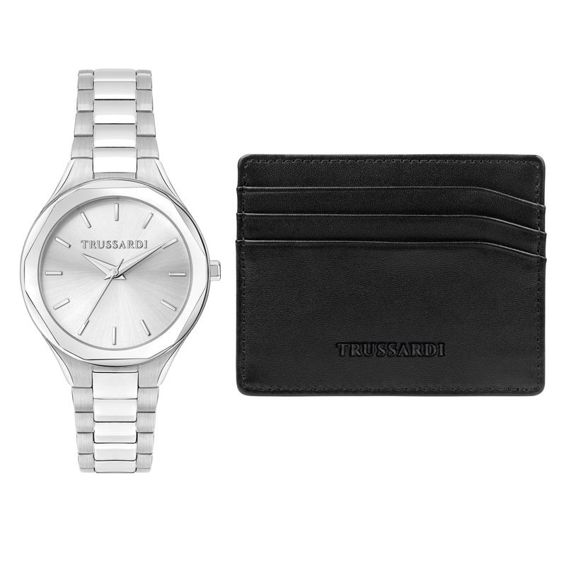 Zegarek TRUSSARDI R2453157507. Kwarcowy, Kolor biały. Kobieta.