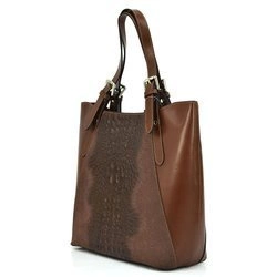 Damska duża torebka na ramię shopperbag skórzana