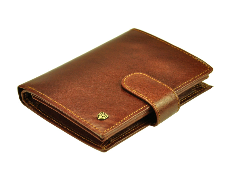 Skórzany męski portfel Rovicky N4L-RVT RFID