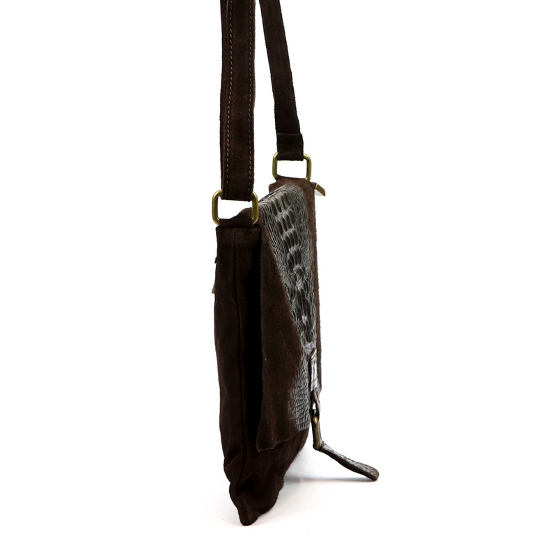 Damska torebka ze skóry naturalnej Luka 26-076 CROCO