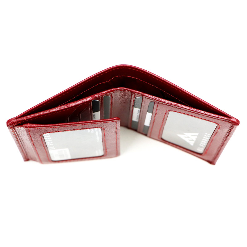 EL FORREST męskie etui na karty i dokumenty skórzane pionowe ochrona RFID