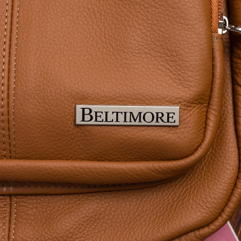 Plecak damski skórzany klasyczny duży skóra naturalna rudy Beltimore R33