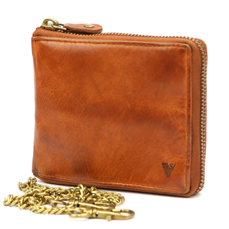 Męski pojemny rozbudowany portfel ze skóry eko VS