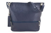 Skórzana torebka worek Barberinis - Granatowy