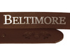 Beltimore skórzany pasek męski brązowy szeroki W26 : Kolory - brązowy, beżowy, Rozmiar pasków - r.115-130 cm