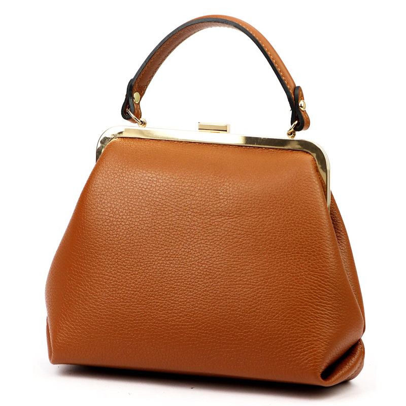 Elegancka Zgrabna damska skórzana torebka do ręki na bigiel od Luka