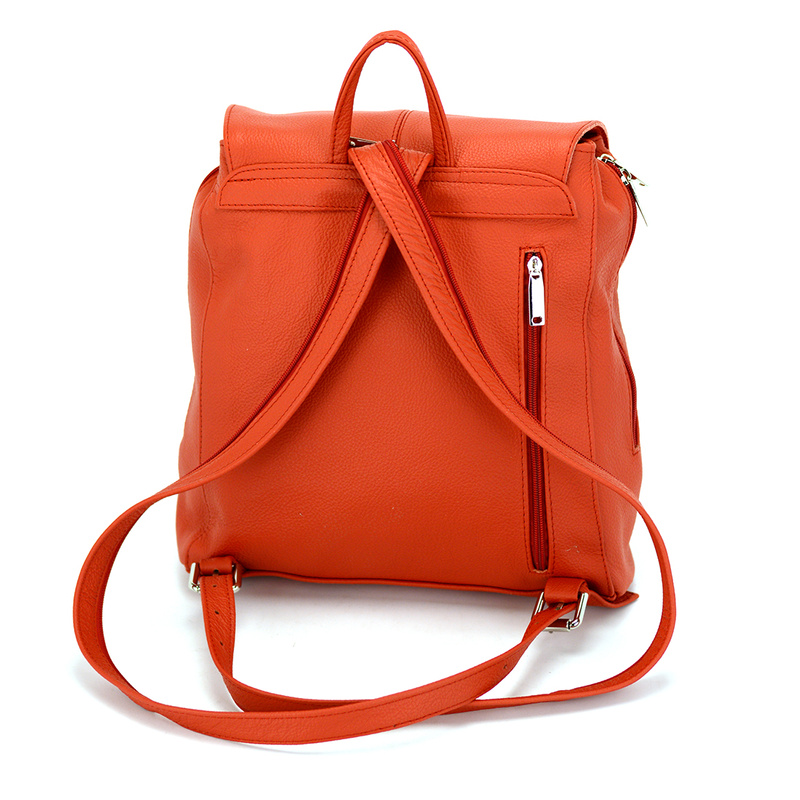 Voyager Miejski damski plecak ze skóry naturalnej z kieszeniami