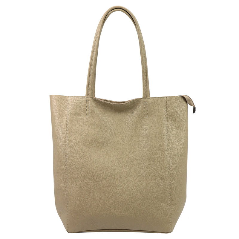 Duża skórzana torebka shopper Luka 26-084 Dollaro A4
