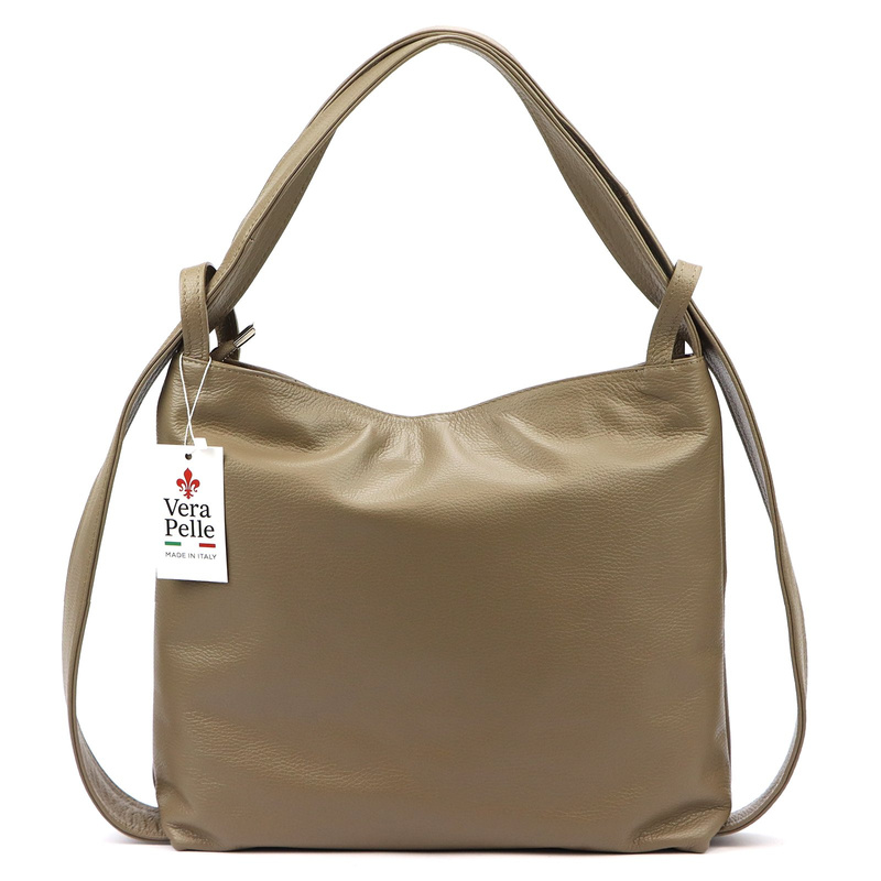 Vera Pelle shopperbag damska skóra naturalna torebka na ramię duża