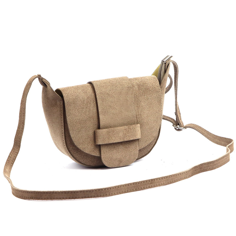 Zgrabna damska listonoszka ze skóry naturalnej torebka przez ramię Luka