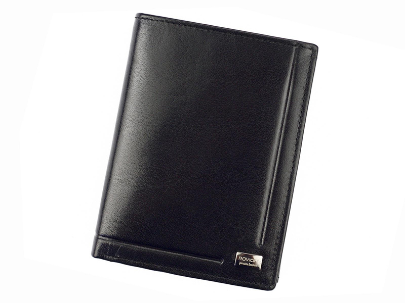 Skórzany męski portfel Rovicky PC-104-BAR RFID