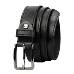 Pierre Cardin męski pasek do spodni skóra naturalna klasyczna klamra