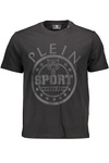 T-SHIRT MĘSKI Z KRÓTKIM RĘKAWEM PLEIN SPORT CZARNY