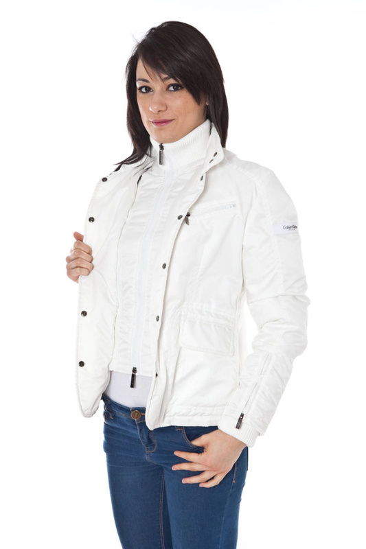 KURTKA PUCHOWA CALVIN KLEIN WHITE DAMSKA