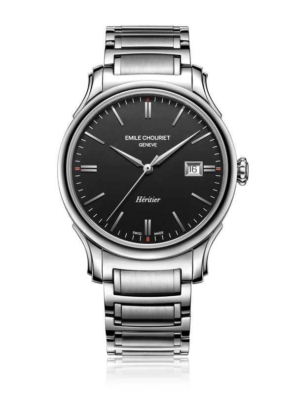 Zegarek EMILE CHOURIET 081128G62586. Automatyczny, Kolor czarny. Mężczyzna.