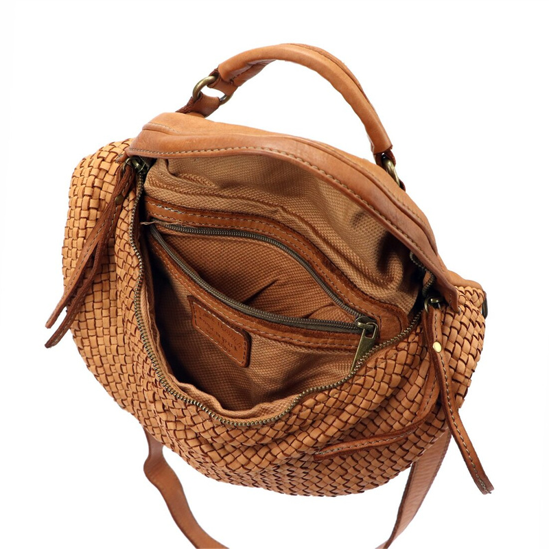 VS damska nerka saszetka z kieszenią przez ramię skóra naturalna