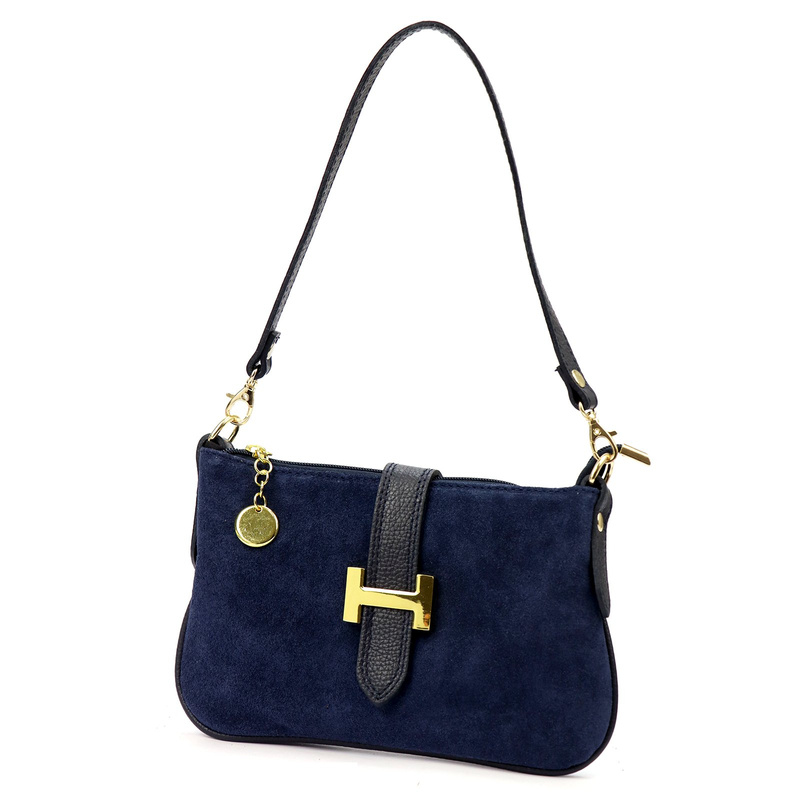 Luka Damska listonoszka torebka przez ramię ze skóry naturalnej kieszeń