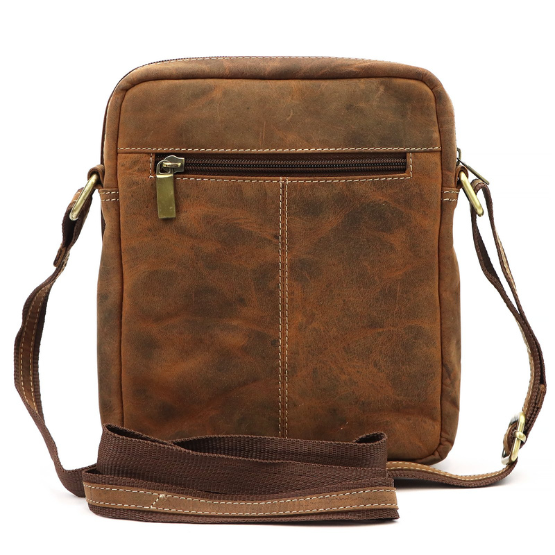 Nordee męska saszetka skóra naturalna torba miejska na ramię z kieszeniami