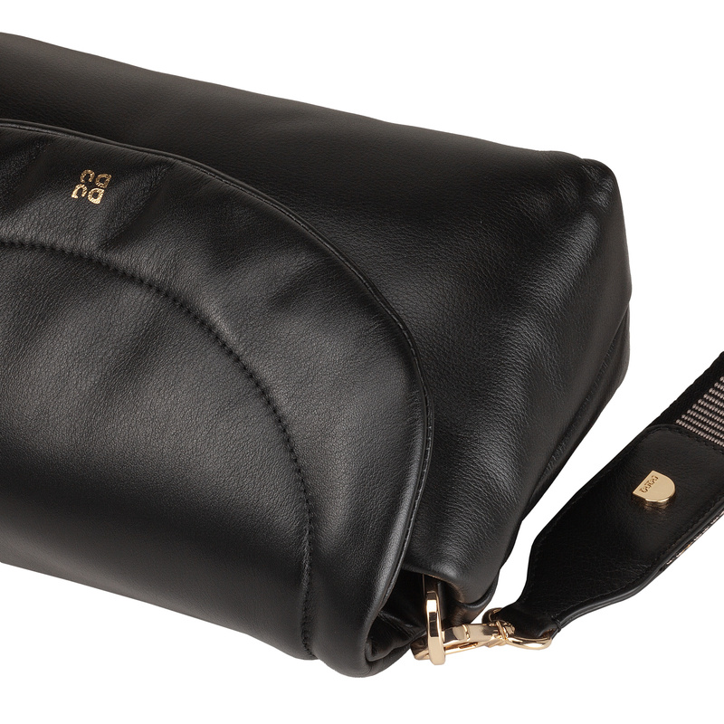 DuDu Mała torebka damska na ramię z paskiem skóra naturalna listonoszka