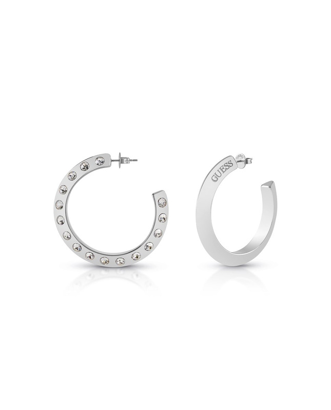 Biżuteria GUESS JUBE01498JWRH. Kolczyki, Kolor srebrny. Kobieta.