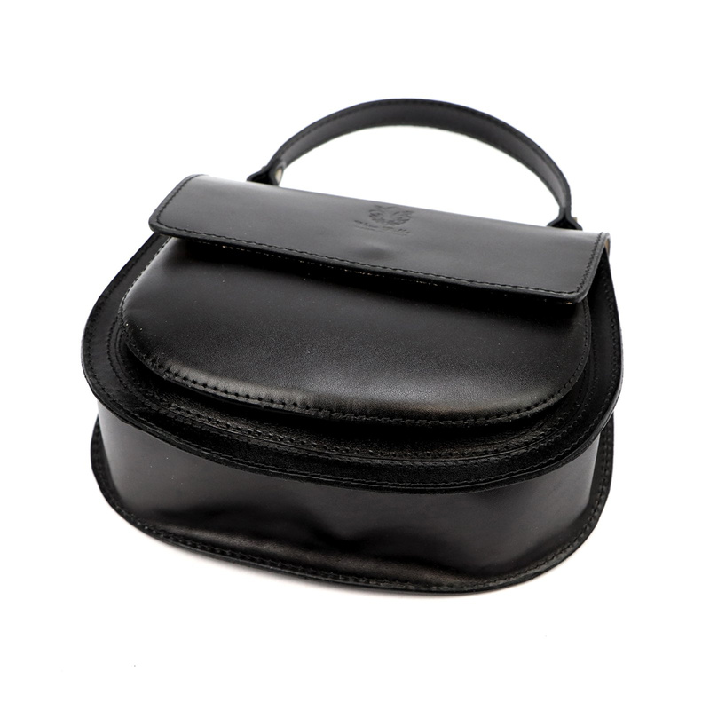 Zaokrąglona Listonoszka skórzana elegancka torebka na ramię Gregorio