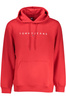 TOMMY HILFIGER CZERWONA MĘSKA BLUZA Z ROZPINANYM SUWAKIEM
