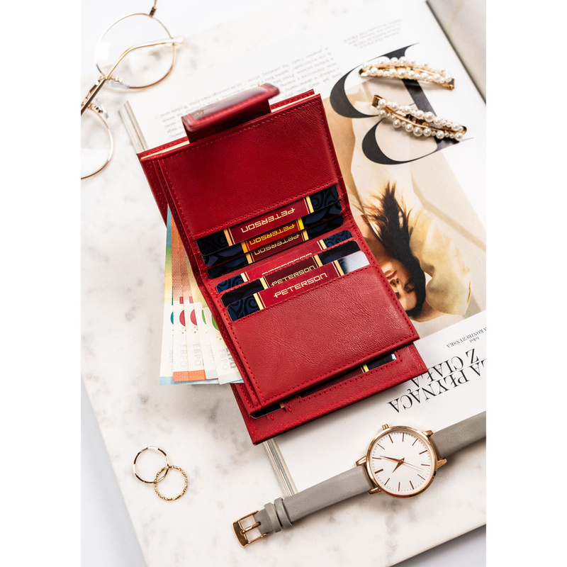 Skórzany damski portfel Peterson PTN BC-42329