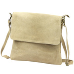 Vera Pelle damska listonoszka skóra naturalna torebka przez ramię z klapą