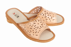 Wójciak Podhale damskie domowe kapcie wygodne skóra naturalna