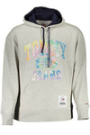 BLUZA TOMMY HILFIGER BEZ ZIP MAN SZARA