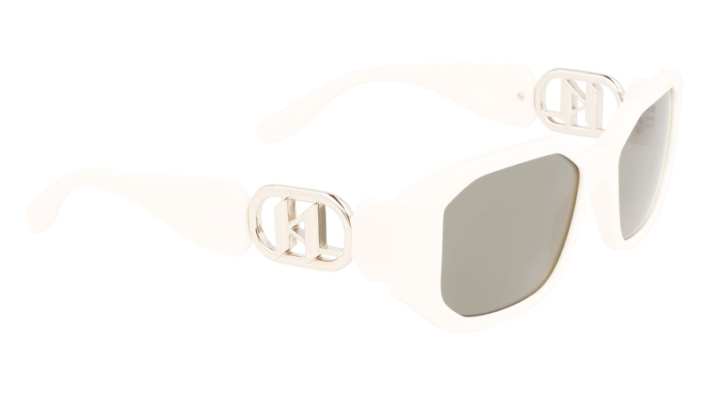 Okulary KARL LAGERFELD KL6085S-105. Okulary przeciwsłoneczne, Kolor biały. Kobieta.