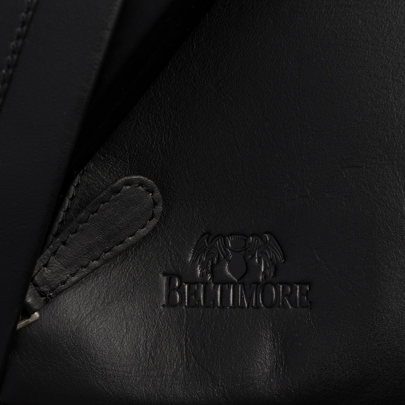 Plecak damski włoski plecaczek skórzany czarny mały Beltimore T52