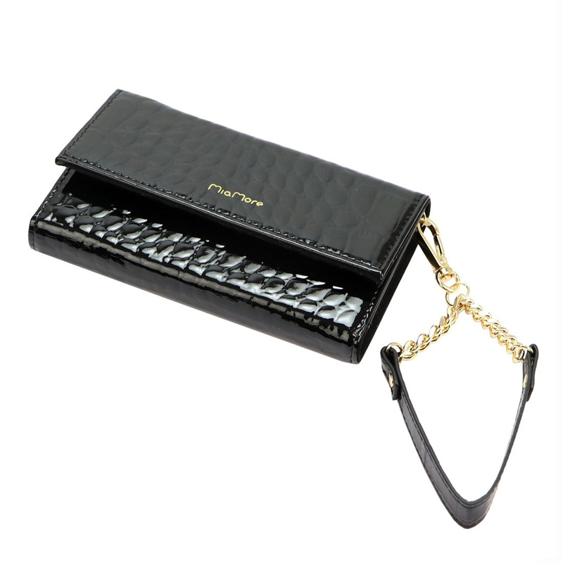 MiaMore etui na telefon skóra naturalna IPHONE 11 case z łańcuszkiem