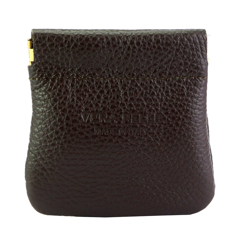 Gregorio portmonetka damska mała skóra naturalna saszetka na drobne