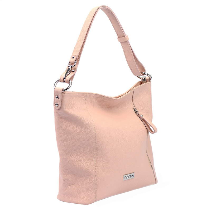 MiaMore damska torebka na ramię shopperbag skórzana z kieszeniami