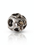Srebrny charms damski Pandora 792108CZ ze srebrem i złotem 14K