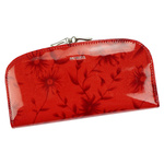 Lakierowany duży Skórzany damski portfel PATRIZIA