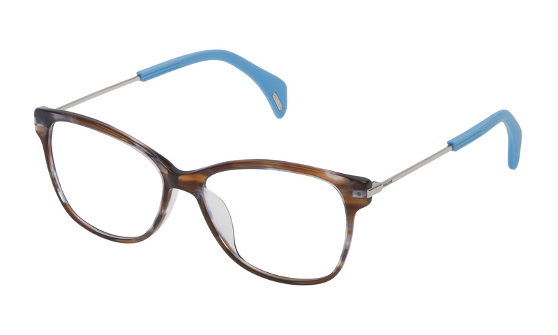 Okulary POLICE VPL729530J22. Okulary, Kolor brązowy błękitny. Kobieta.