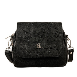 Stylowa listonoszka skórzana Canaletto z klapką z tłoczeniem – elegancja i funkcjonalność TD655s33t4