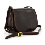 Listonoszka skórzana półksiężyc klasyczna torebka 