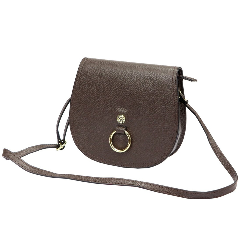 Gregorio skórzana damska listonoszka torebka zamykana klapą na magnes