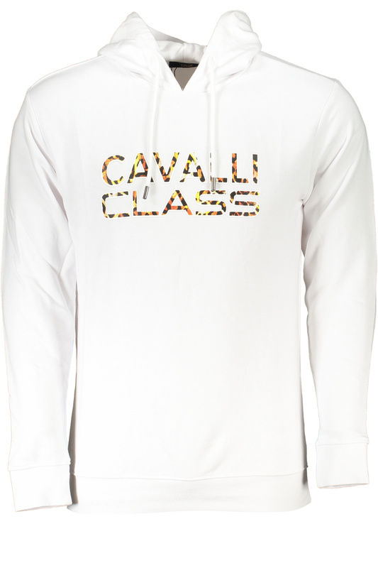 BIAŁA BLUZA MĘSKA BEZ ZAMKA KLASY CAVALLI