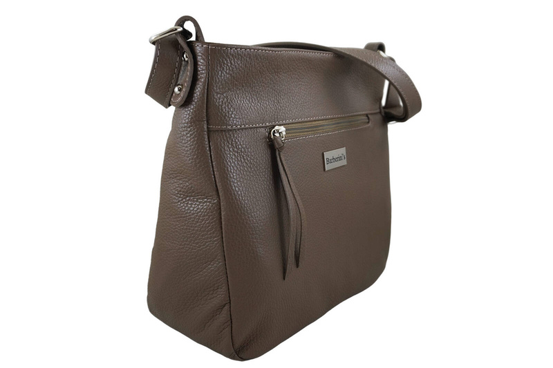 Torebka codzienna skórzana damska - Brązowa jasna