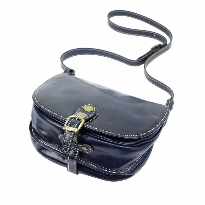 Florence damska listonoszka skóra naturalna torebka na ramię klapa magnes